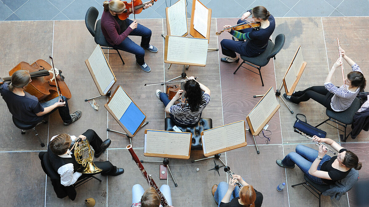 Das Junge Rostocker Nonett spielt Werke von Mendelssohn Bartholdy, Lutoslawski, Strauss u. a.