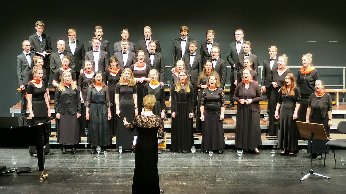 Der Kammerchor im Katharinensaal der hmt