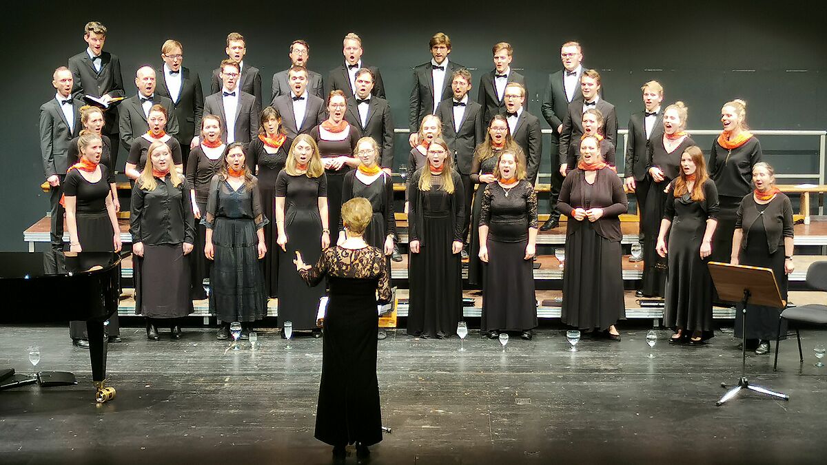 The Chamber Choir in the Katharinensaal of the hmt